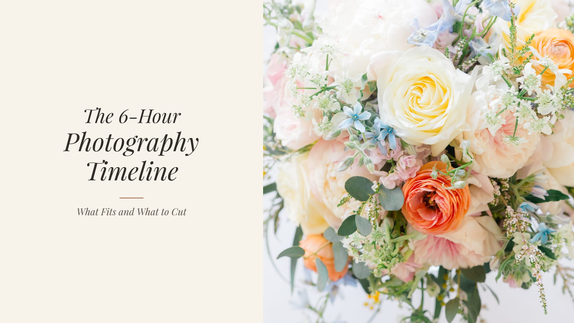The 6-Hour Wedding Photography Timeline: What Fits and What to Cut