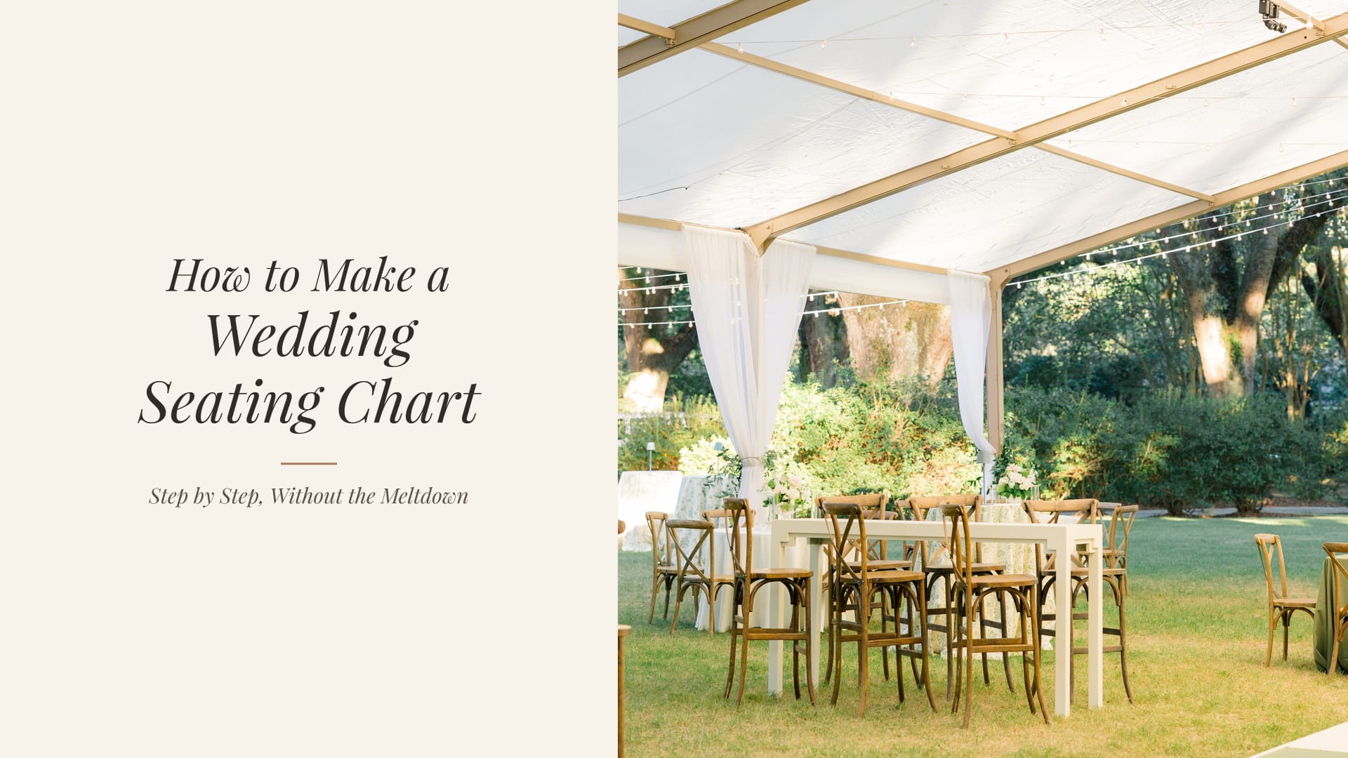How to Make a Wedding Seating Chart (Step by Step, Without the Meltdown)