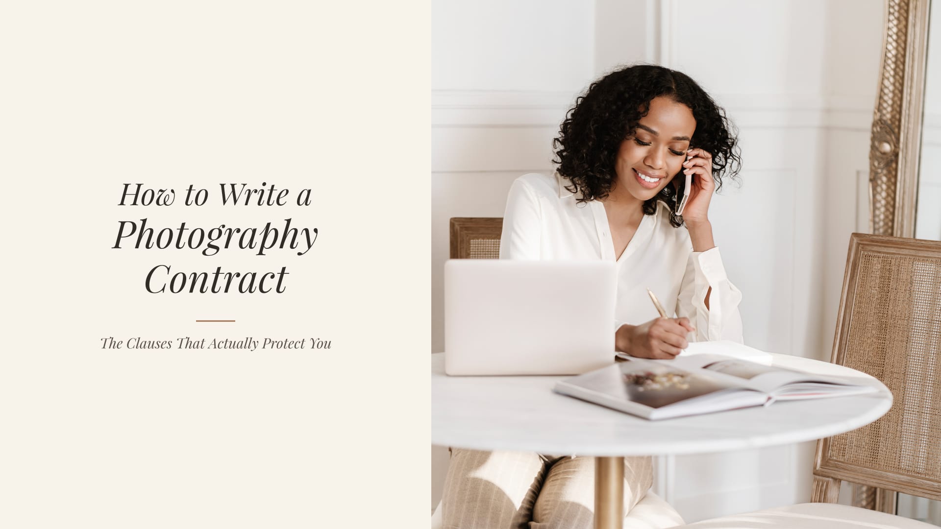 How to Write a Wedding Photography Contract (What Actually Protects You)