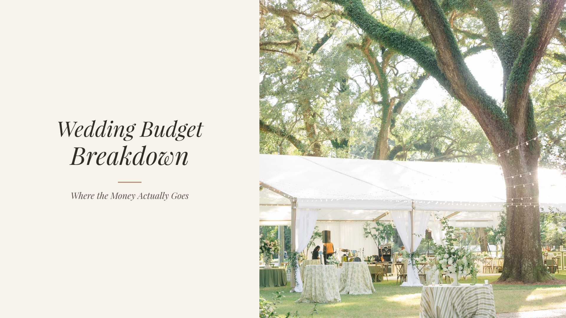 Wedding Budget Breakdown: Where the Money Actually Goes