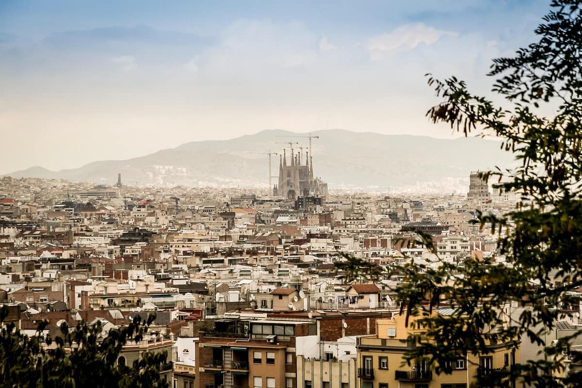 Scenic view of Barcelona, Spain — a popular wedding destination