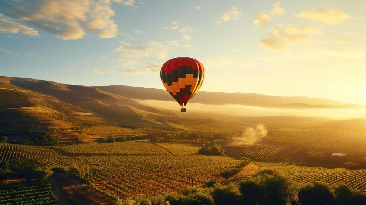 Scenic view of Napa Valley, California — a popular wedding destination
