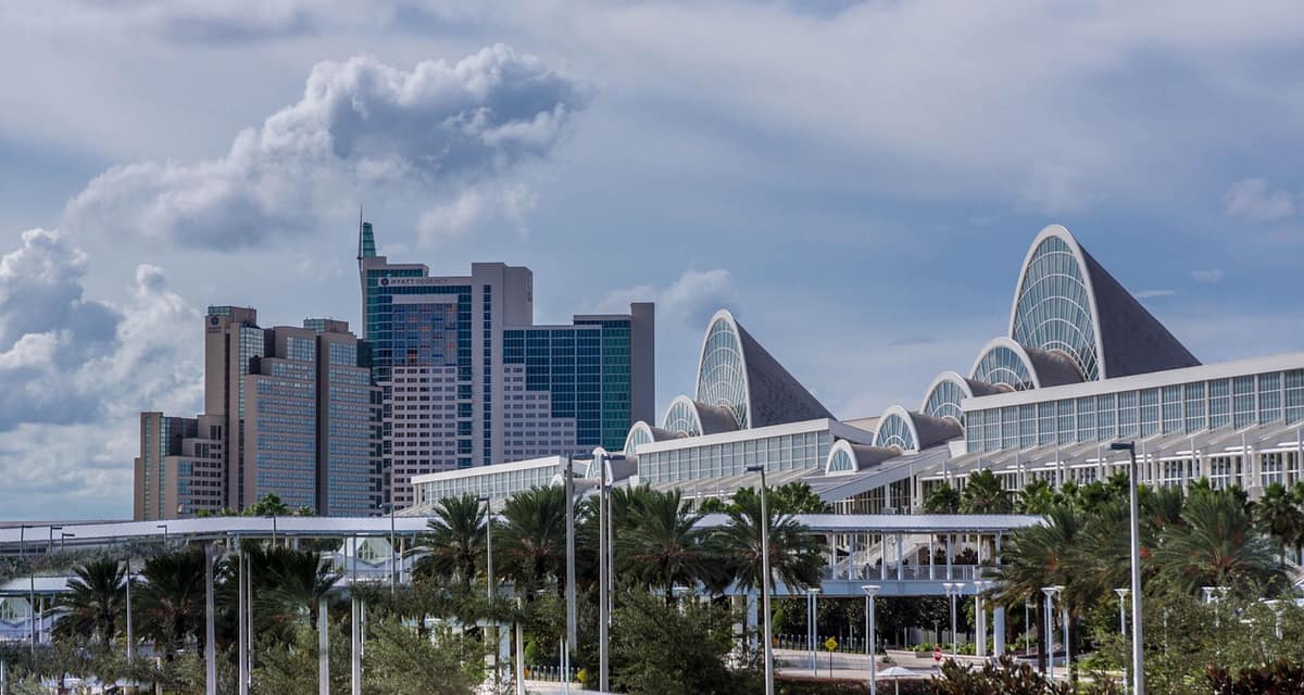 Scenic view of Orlando, Florida — a popular wedding destination