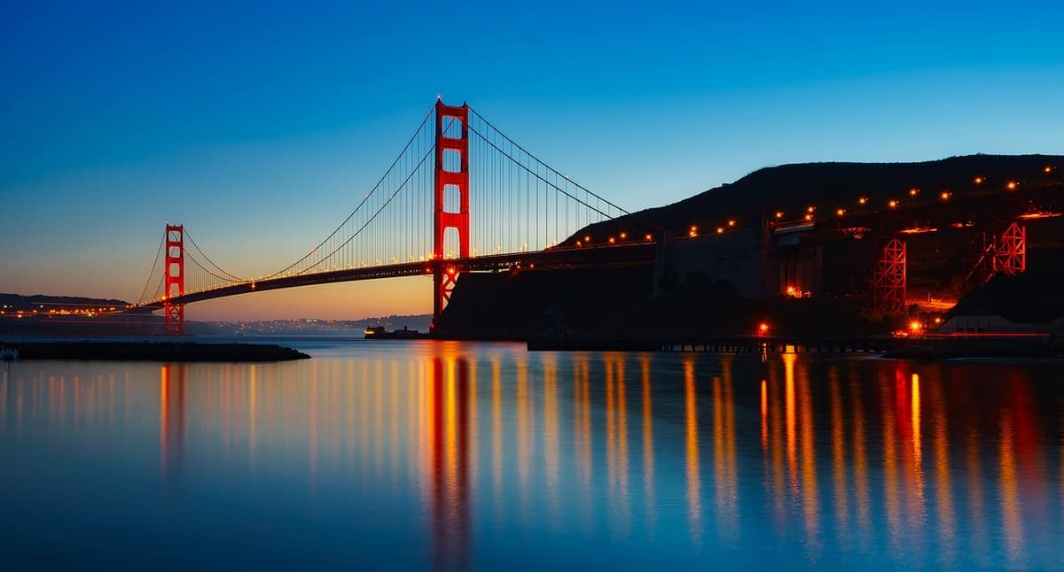 Scenic view of San Francisco, California — a popular wedding destination