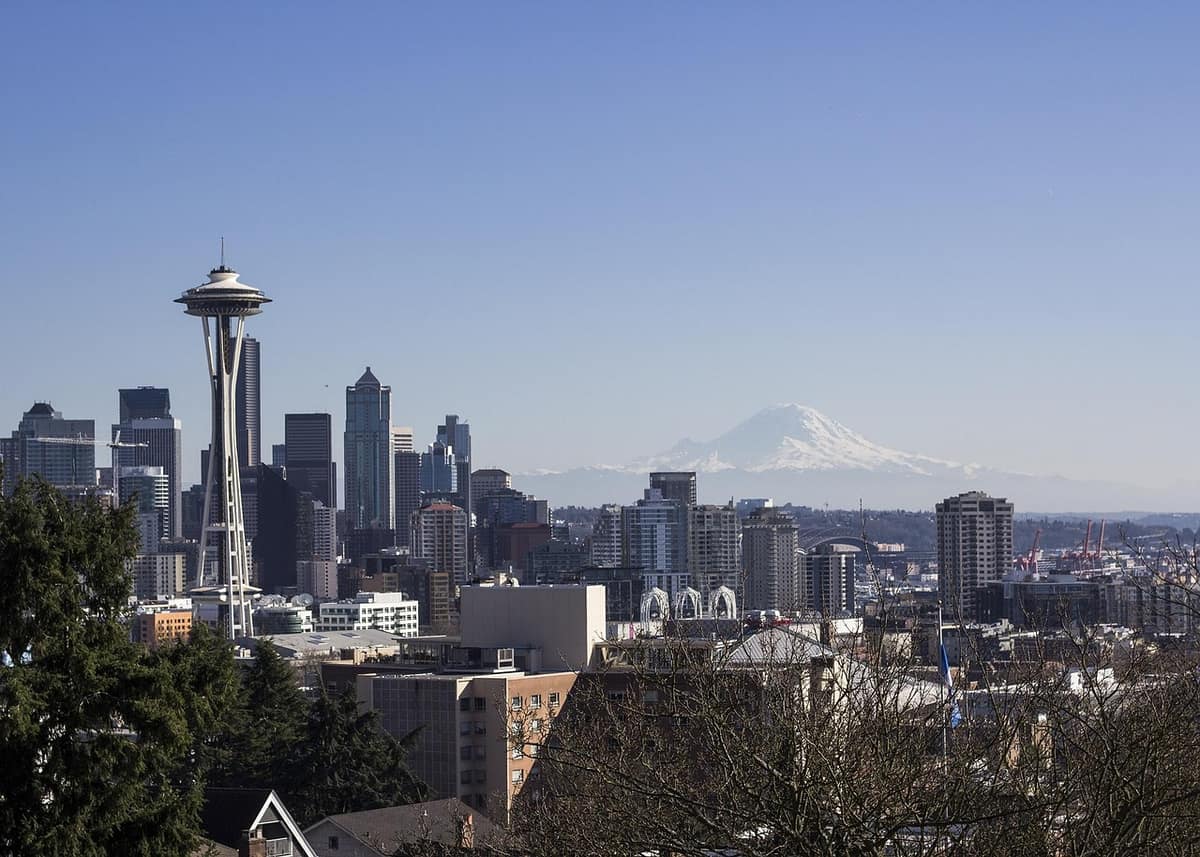 Scenic view of Seattle, Washington — a popular wedding destination